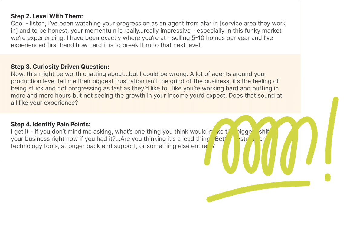 Recruiting Talk Tracks for Every Agent Type