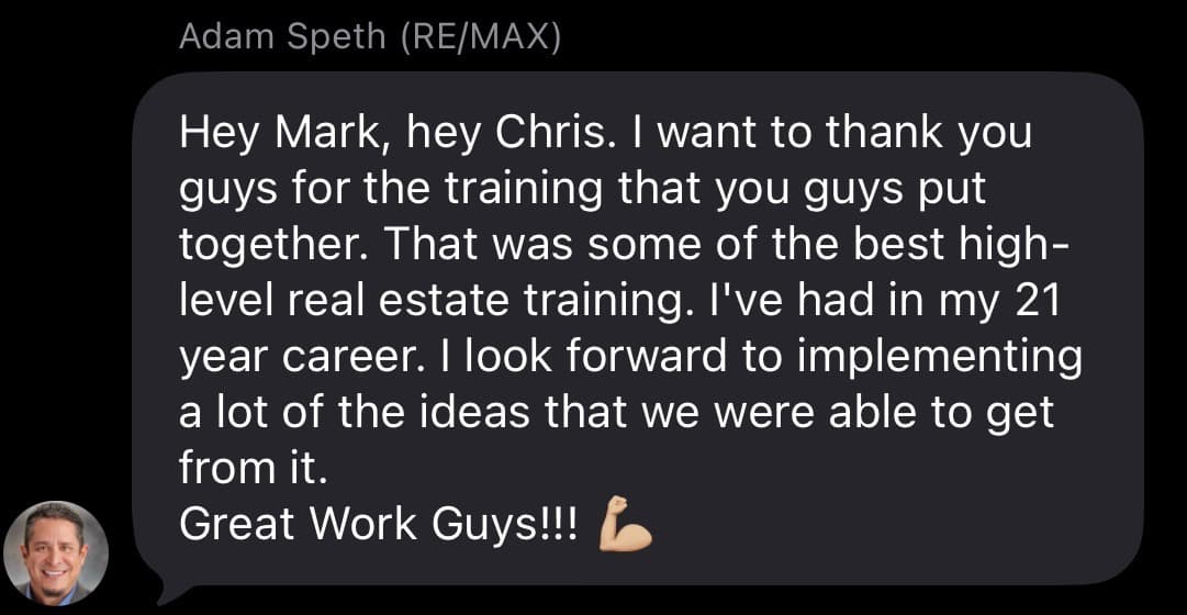 Customer testimonial